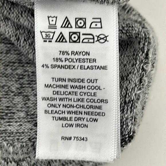 Tahari Sweater L Draped Surplice Front Modern Boho Sultry Minimalist Street Chic - Picture 15 of 15